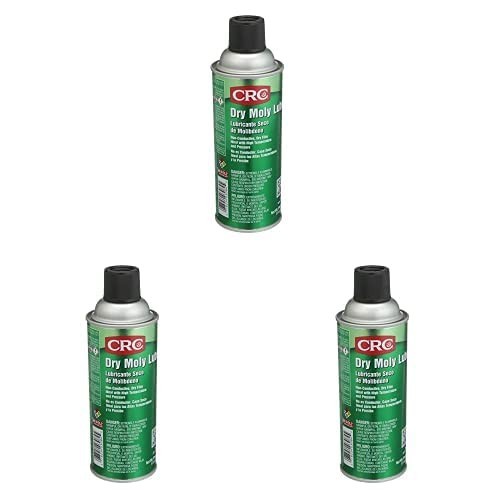 Pack of 3 CRC 3084 Dry Moly Lube, (Net Weight: 11 oz.) 16 oz Aerosol Can, Dark G