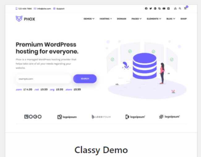 Hosting EZ MadeSites WP Phox Theme Turnkey Website Optional Reseller Hosting 2