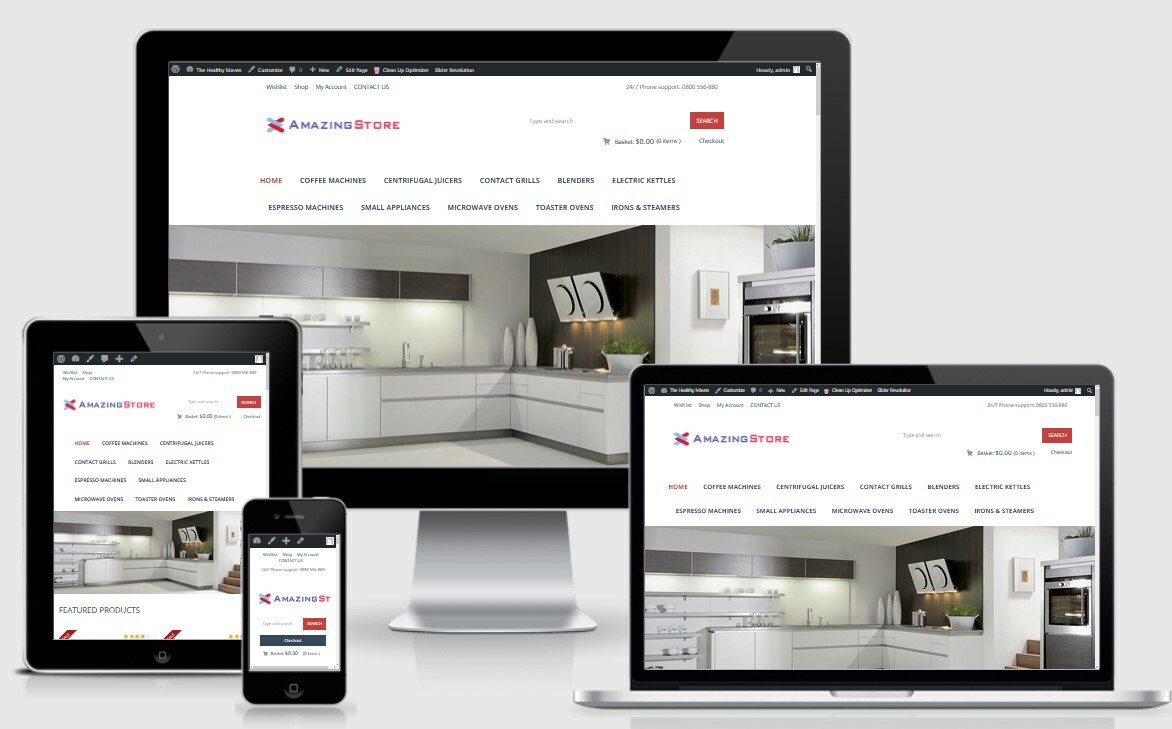 Home Kitchen Appliances Store Website – Ecommerce Amazon Affiliate/DropShip