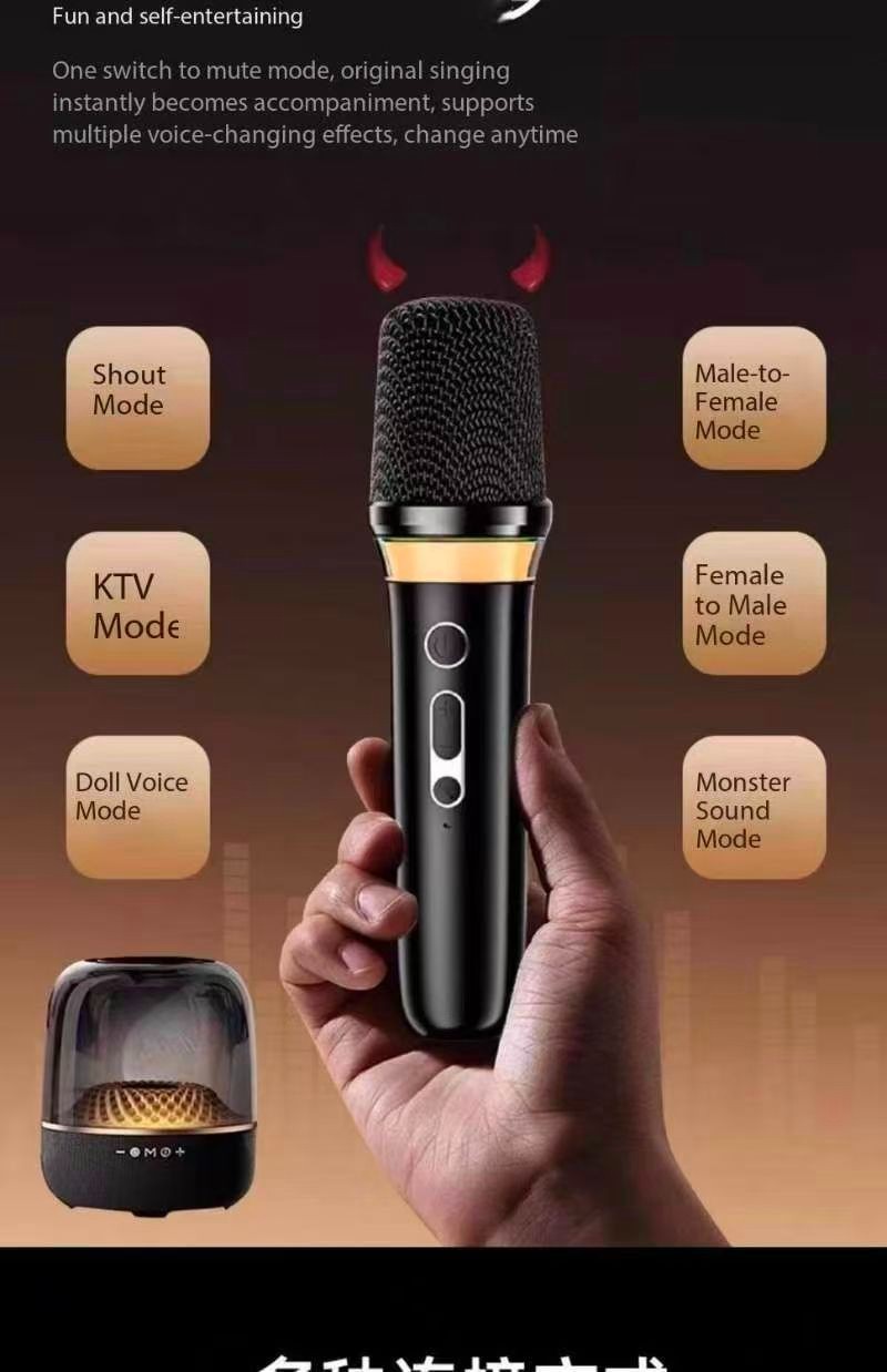 Jinyun LP90 Bluetooth Speaker Microphone Glass Audio Wireless