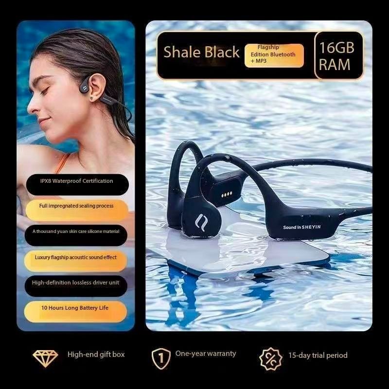 SHEYIN X9 Bone Conduction Bluetooth Headphones with Ultra Long Battery Life