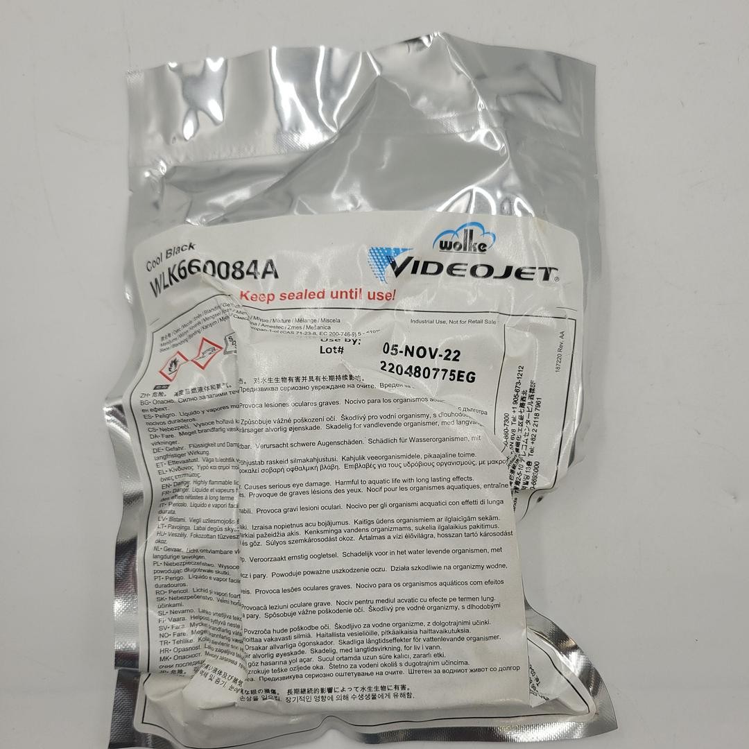 VIDEOJET Cool Black ink WLK660084A *NEW* SEALED PACKS