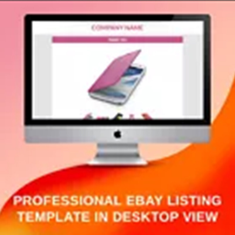 eBay Mobile Responsive Template Auction Listing Professional 2019 Design HTML