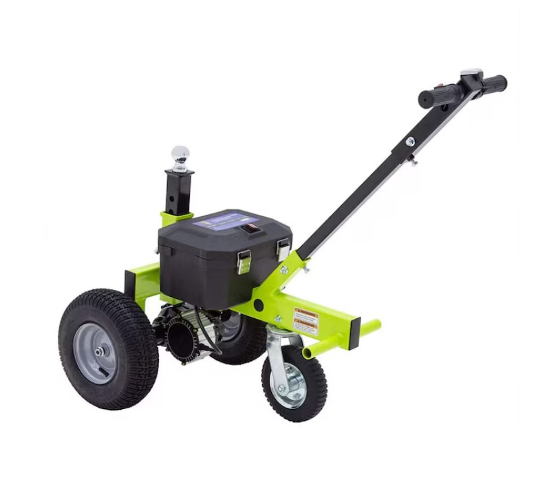 Tow Tuff TMD-35ETD8 Adjustable 3500 Lbs Capacity Electric Trailer Dolly Green
