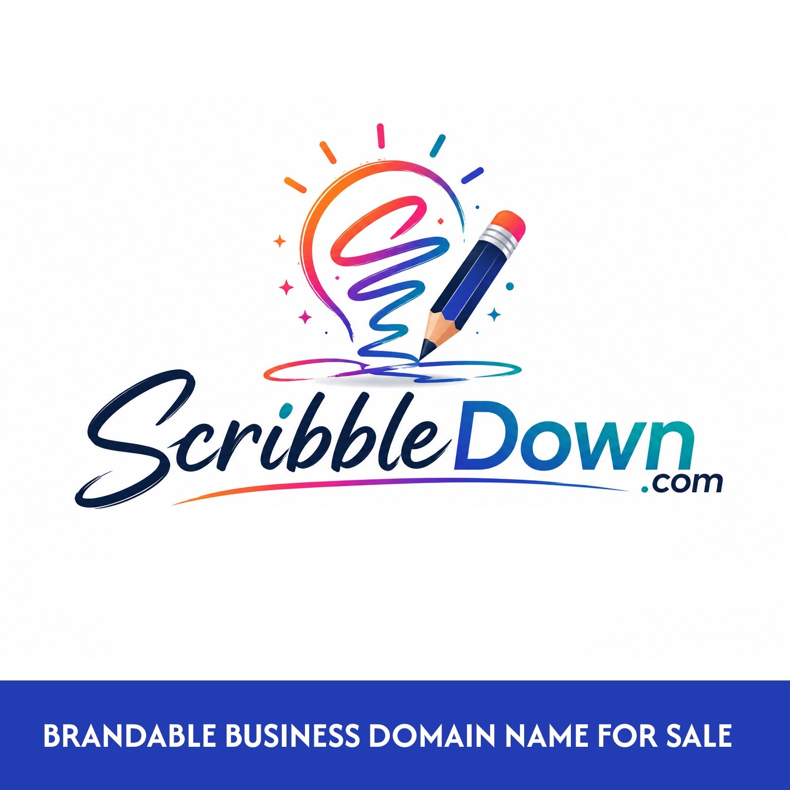 ScribbleDown .com BUSINESS DOMAIN NAME FOR SALE. Art Design AI “Dictionary Term”