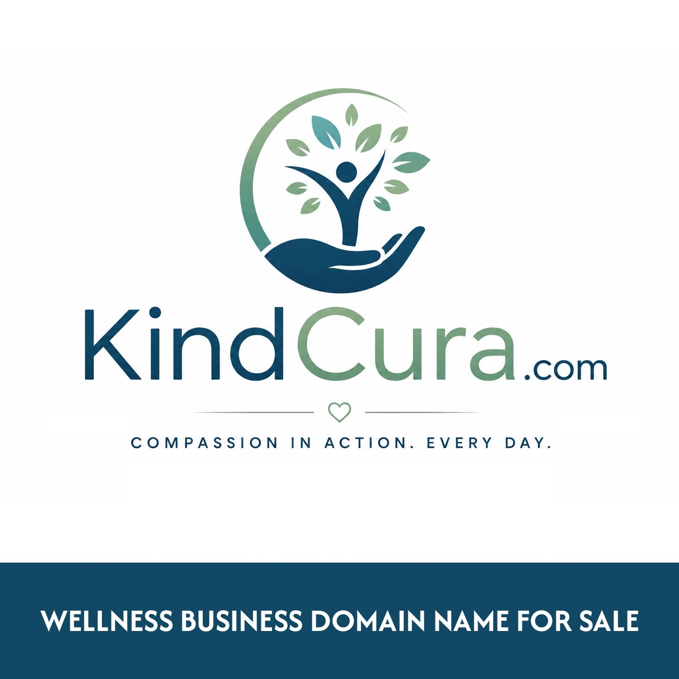 Wellness Business DOMAIN NAME FOR SALE. Brandable . Health. Care. KindCura .com