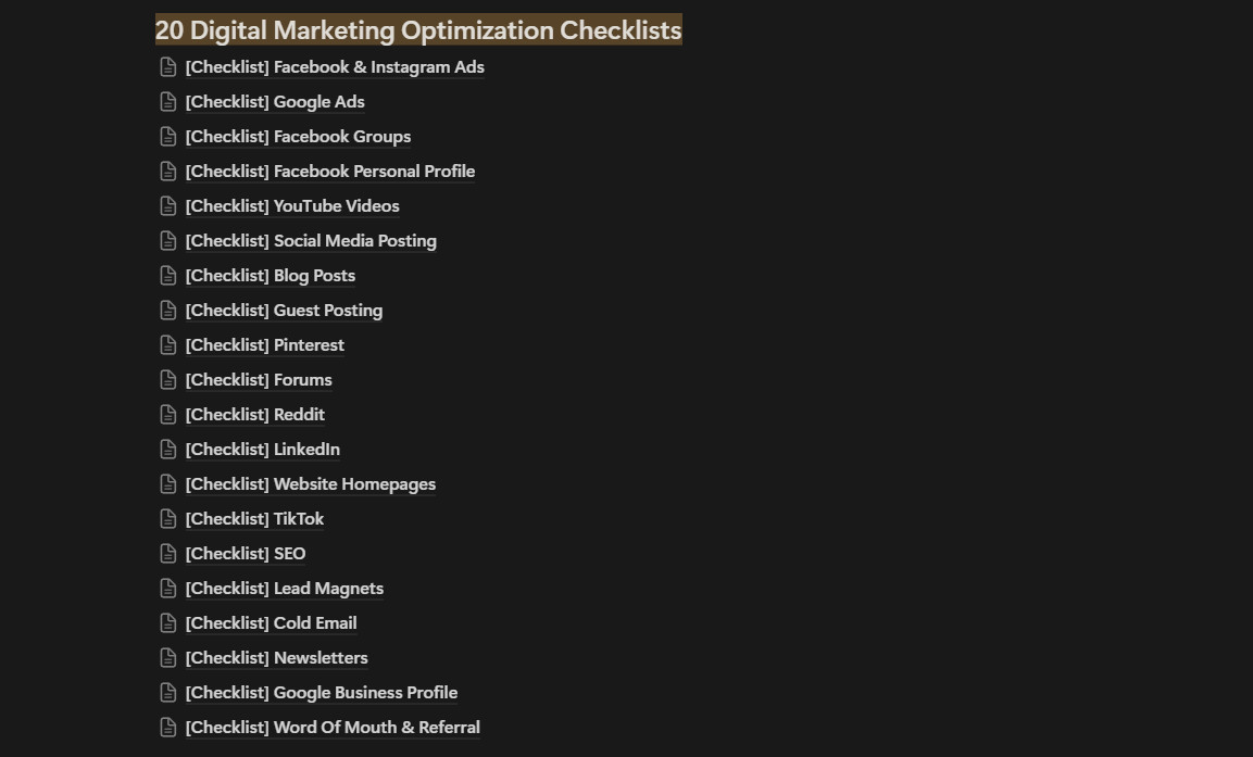 Notion Site: Digital Product Power Kit 350+ Digital Marketing Tools & Resources