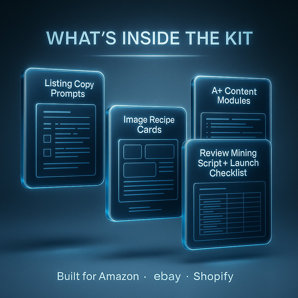 AI E-Commerce Listing & A+ Content Kit