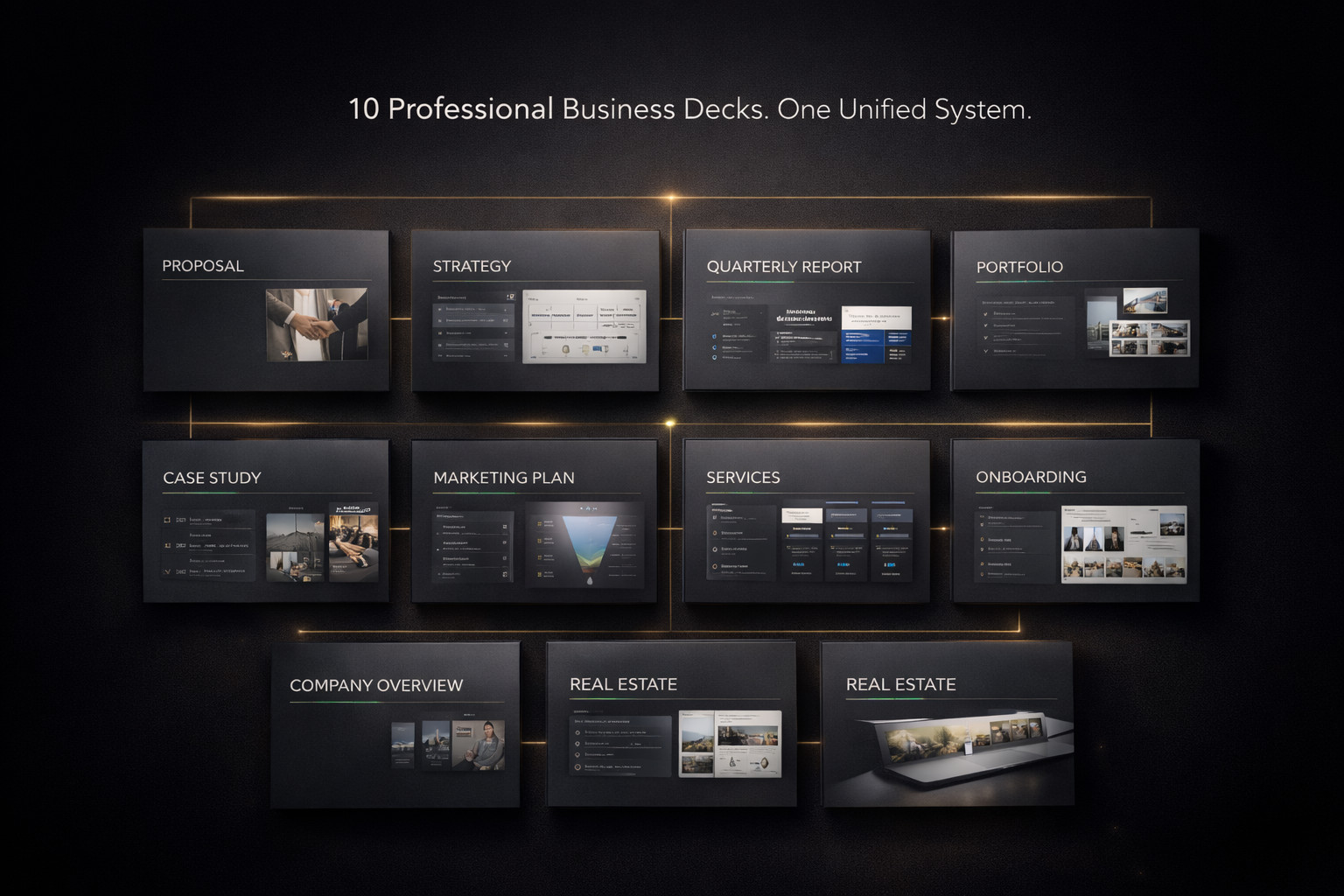 Minimalist Presentation Master Bundle – 10 Professional Canva Decks