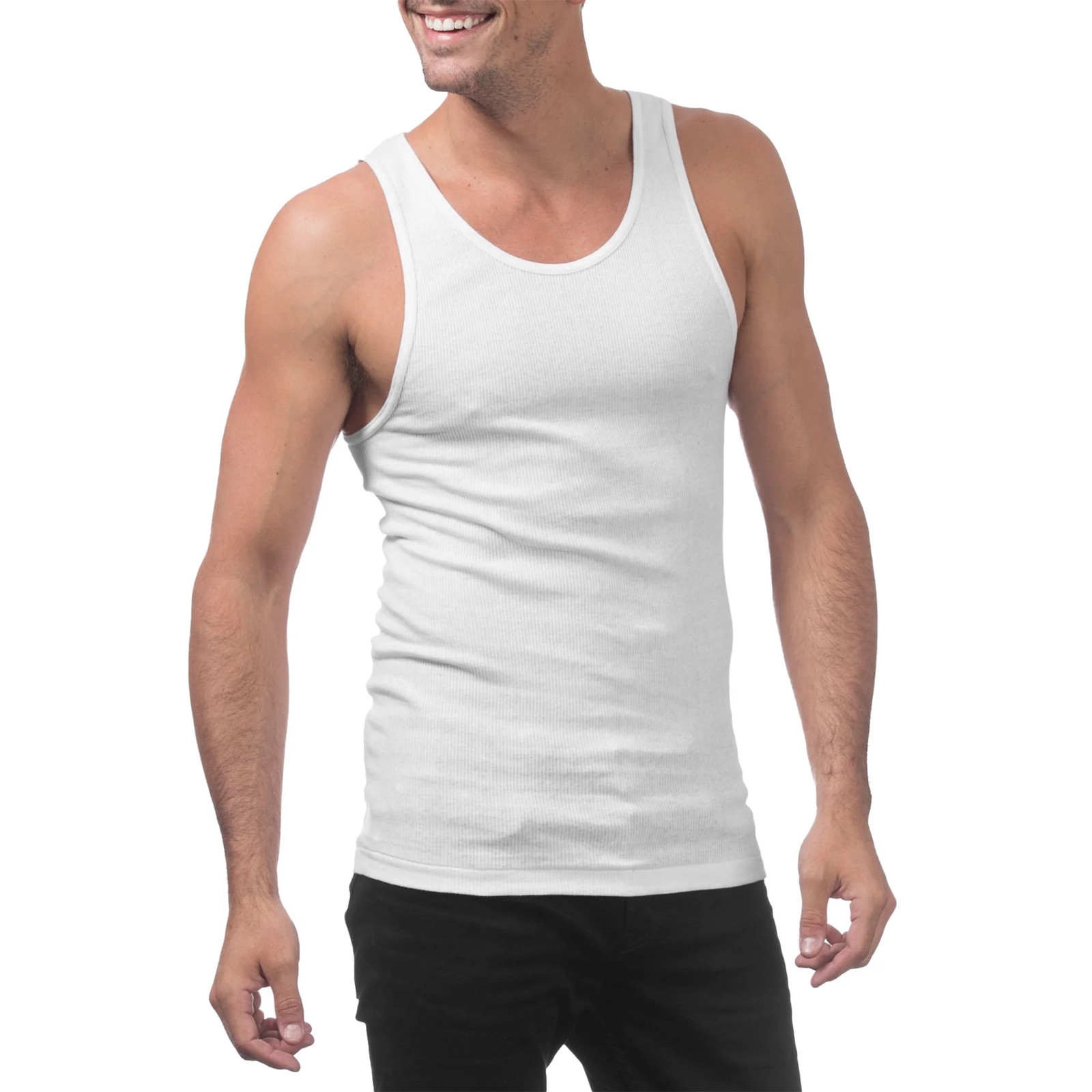 Pro Club Men’s Ringspun Cotton Ribbed A-Shirt