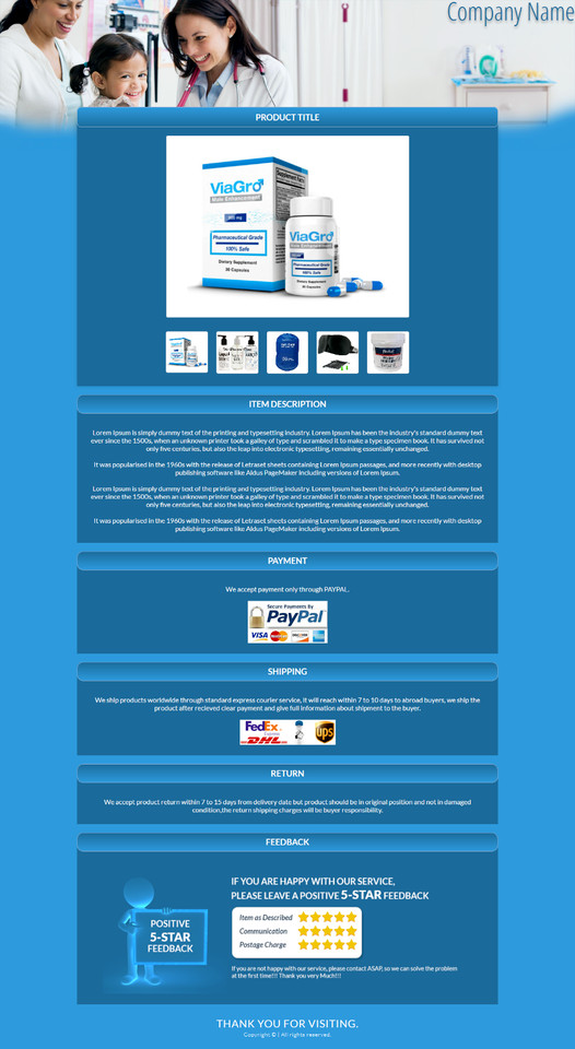 Professional eBay Mobile Responsive eBay Listing Auction Template Templates