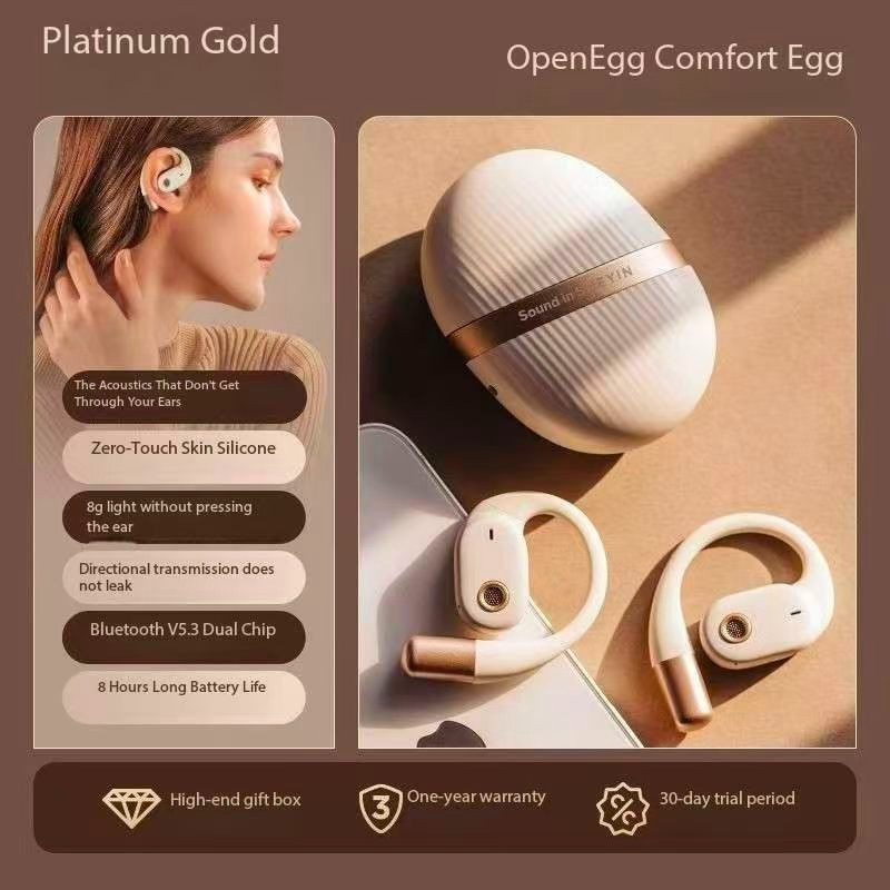 SHEYINX3 Air Conduction Open Bluetooth Earphones with Ultra Long Battery Life