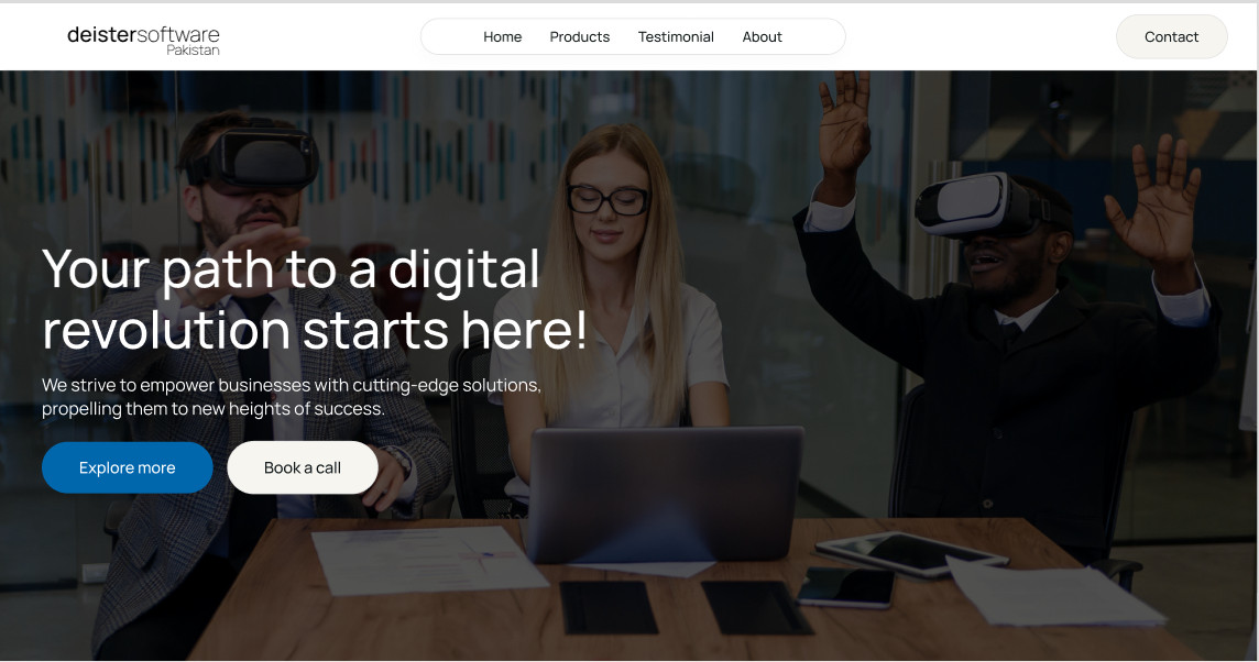 Digital Revolution Website Template Enterprise App Development Modern Business