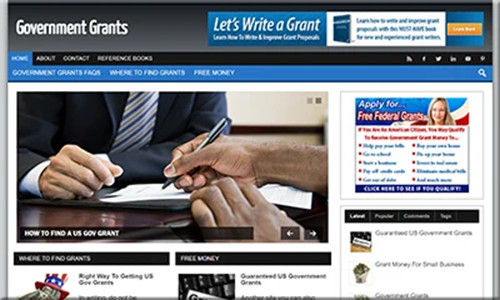 Government Grants Pre Made Blog