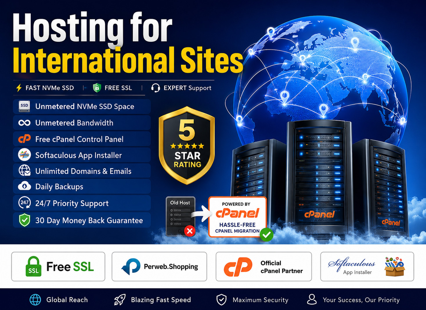 Hosting for International Sites – 🌍 Global Speed + SSL + Unlimited | $14.99/Yr