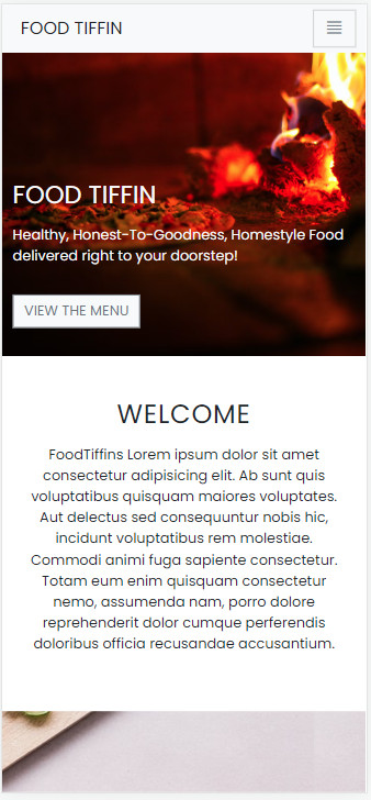 Food Tiffin HTML Bootstrap Responsive Template