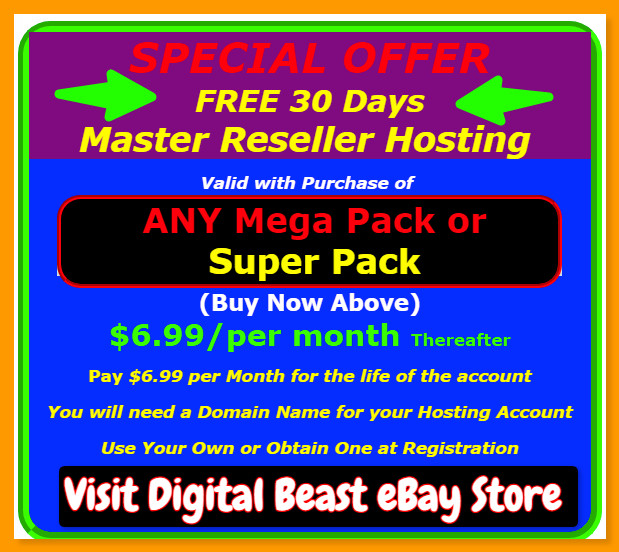 Turnkey 50 Website Scripts Super Pack #3 w/FREE 30 Days Master Reseller Hosting