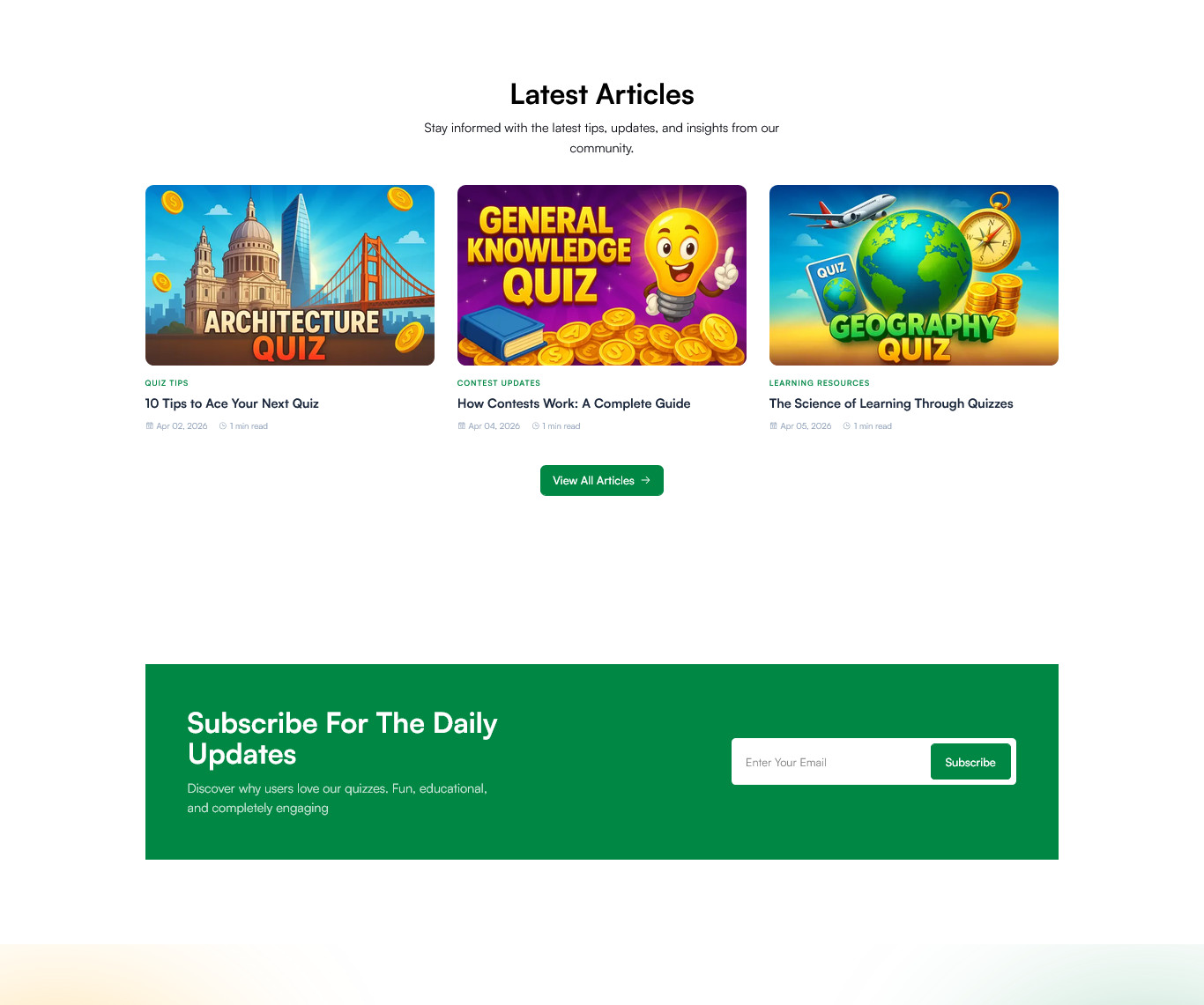 QuizGenius – AI Quiz & Trivia Game PHP Platform | Laravel Admin Panel + Next.js
