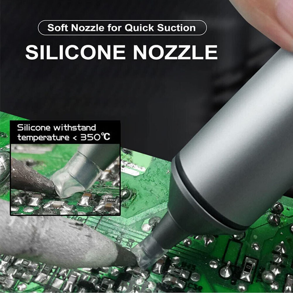 Desoldering Pump Tool with Self Cleaning Shaft Suitable for Components Removal