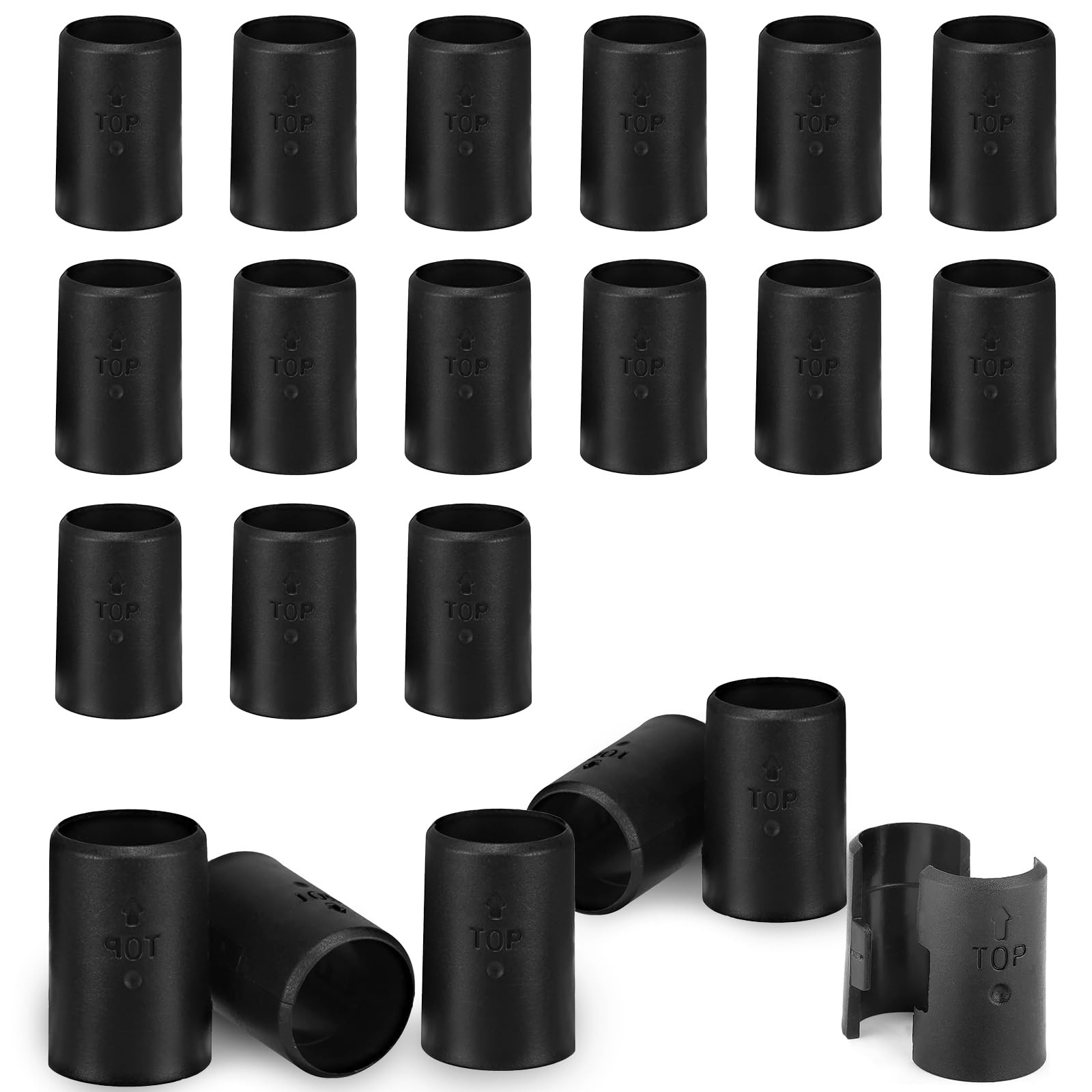 30 Pack Black Wire Shelf Clips 1 inch Wire Shelf Clips, Plastic Shelving Clip…
