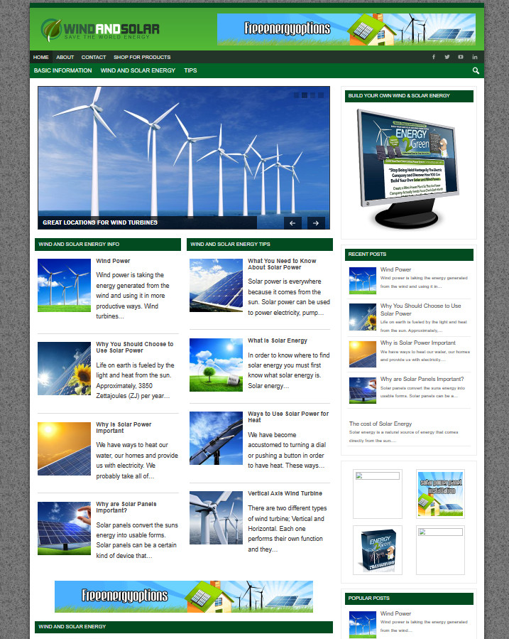 Solar Energy Turnkey Website with Stunning Design – MAke Money Online