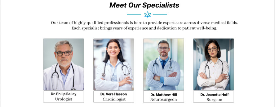 Medical Hospital Website Template | Healthcare Landing Page | Doctor Clinic