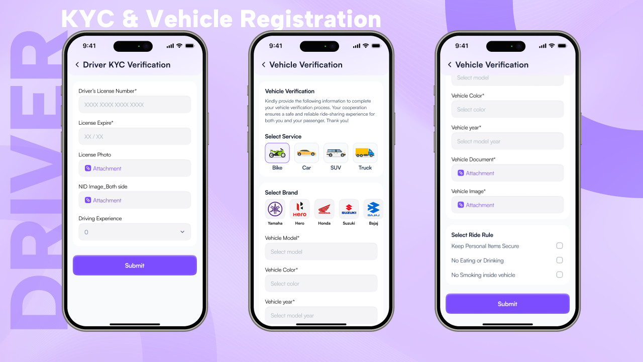 OvaGo – Flutter Complete Ride Sharing Solution App | Android + iOS | Laravel