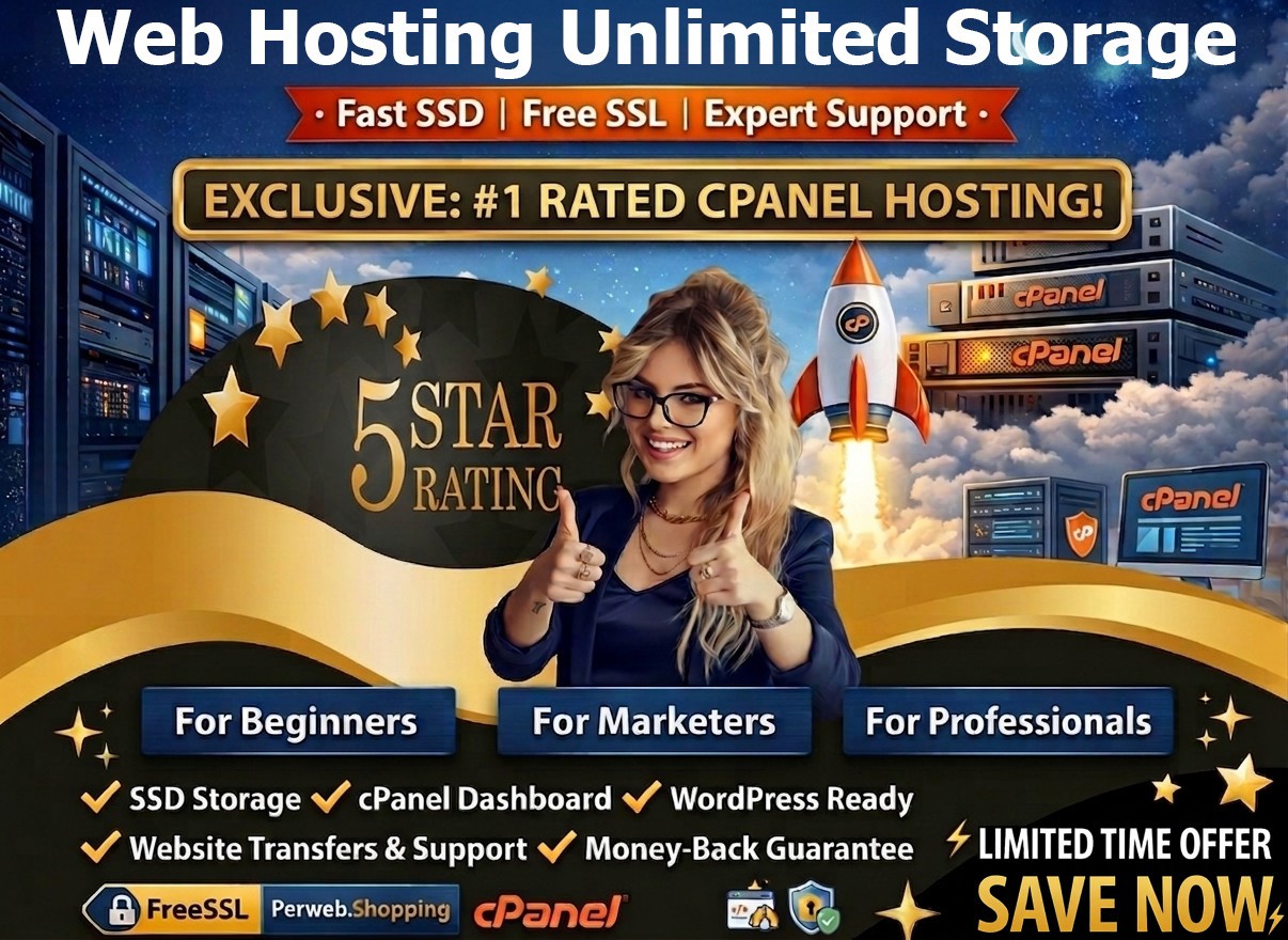 Web Hosting Unlimited Storage – 🚀 Fast SSD | 24/7 Support Included | $14.99/Yr