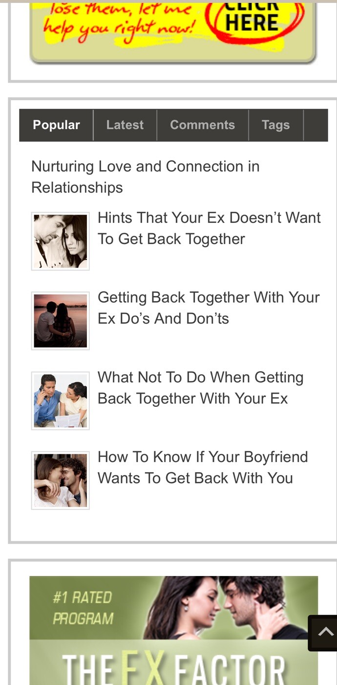 Get Your Ex Back WordPress Ready Made Blog