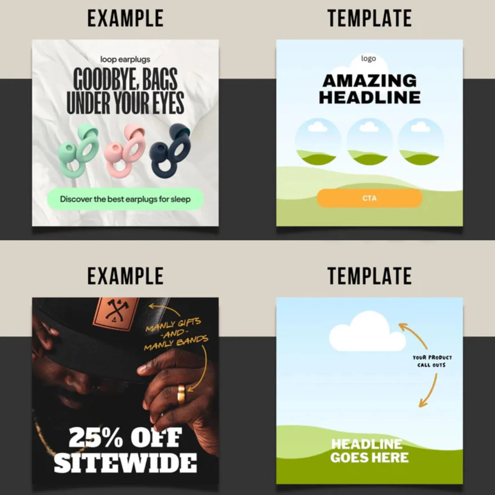 200 Winning Ads Canva Templates (100 Posts + 100 Stories)