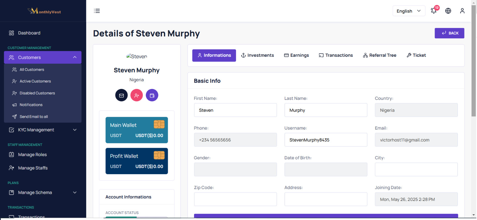 Advanced Crypto Investment Platform