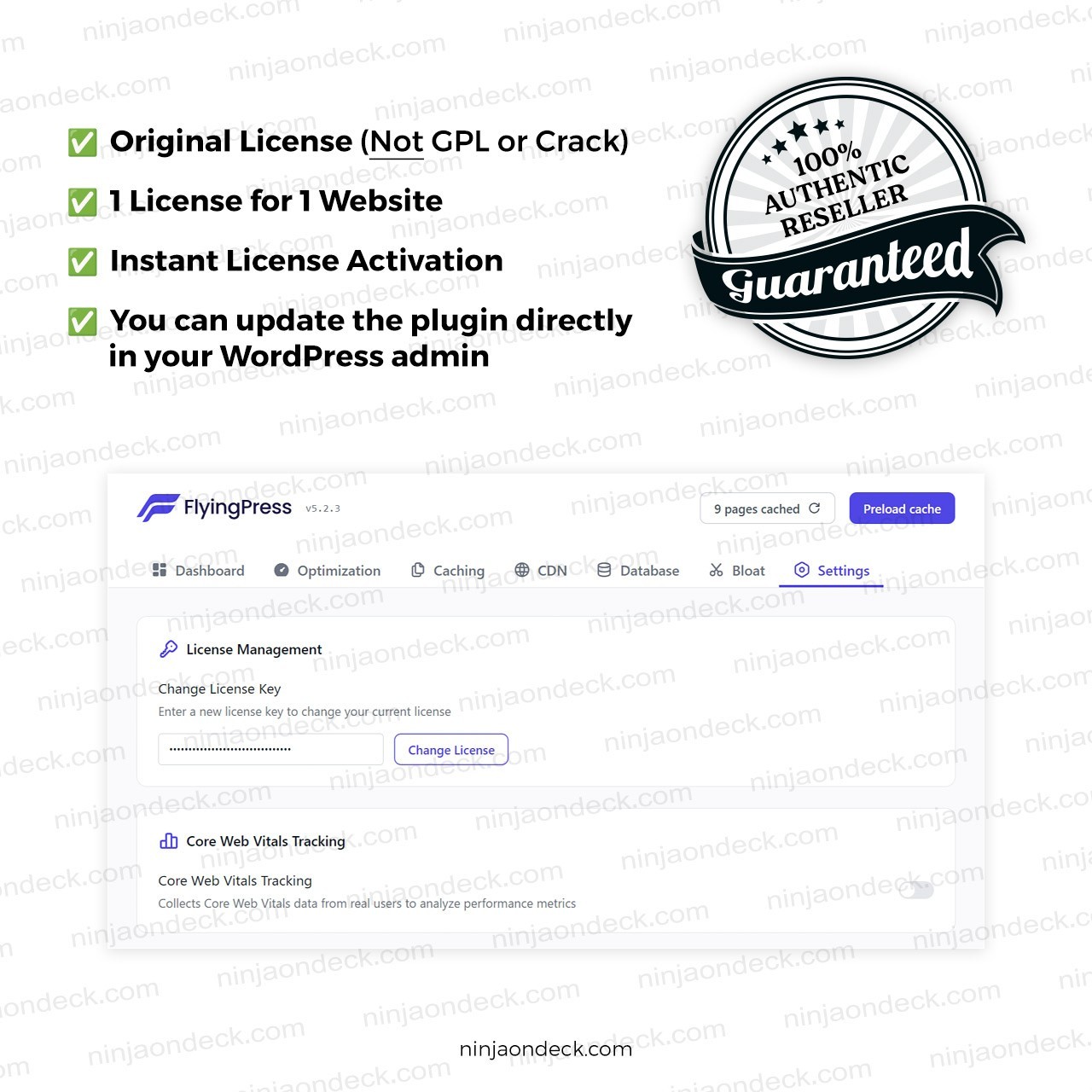 🥷 FlyingPress Official License ‒ 1-Year / 2-Year