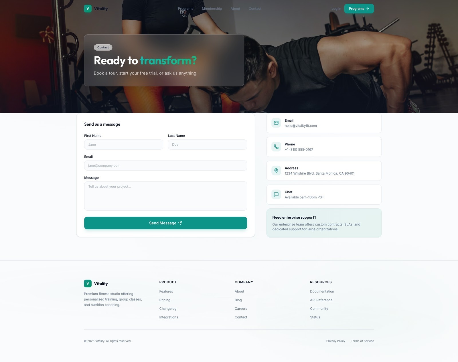 Premium Custom Website Design & Development – SEO Fitness service Website