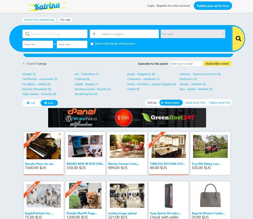 Advanced Classified Ads Website, Free Installation