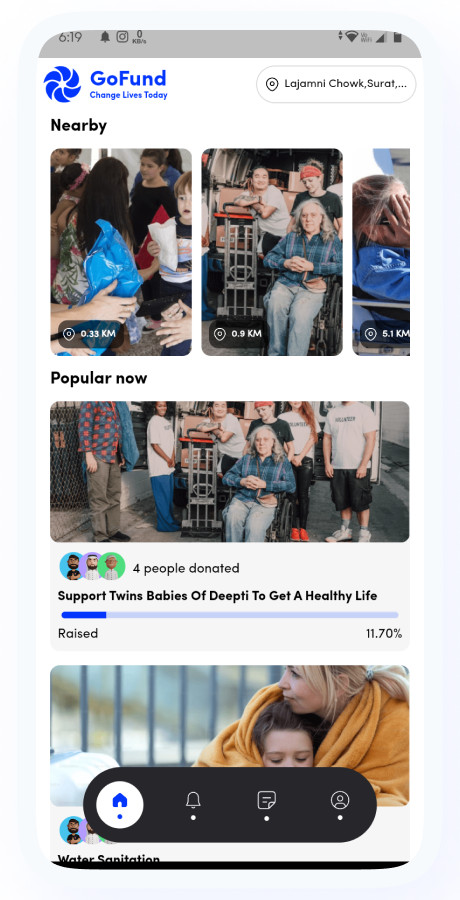 GiveFund Flutter Fundraising App | Donation, Crowdfunding Platform + Admin Panel