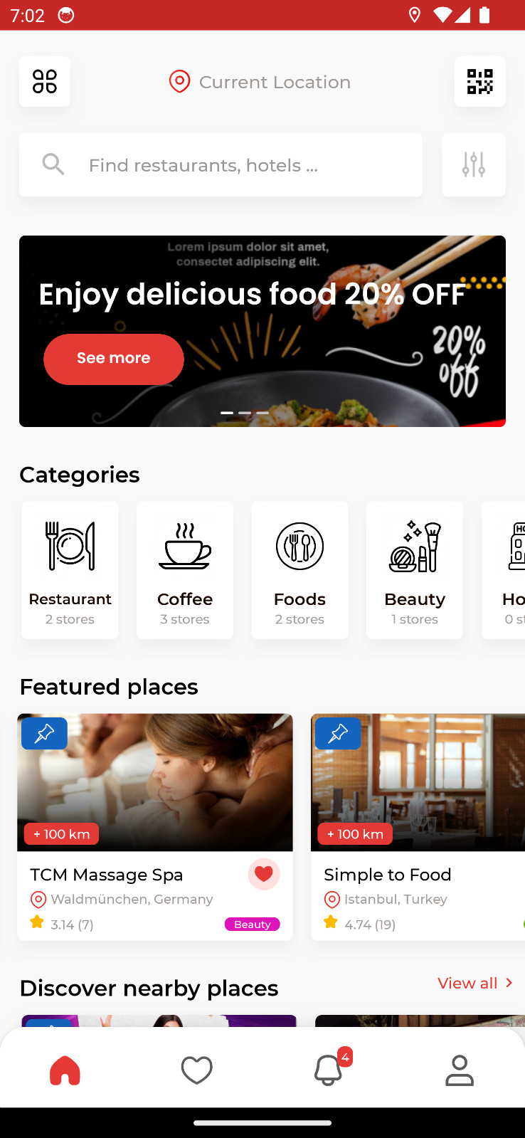 NearbyDeals – Coupons, Events, Restaurant & Service Booking Android App | Admin