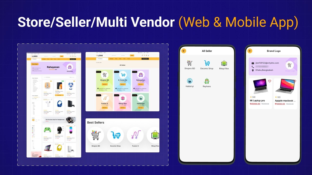 Shopix Multivendor eCommerce Flutter App | Android + iOS | Laravel Admin Panel