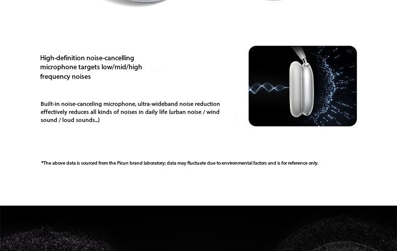Pincun F8S Over-Ear Wireless Bluetooth Headphones, Suitable for Apple