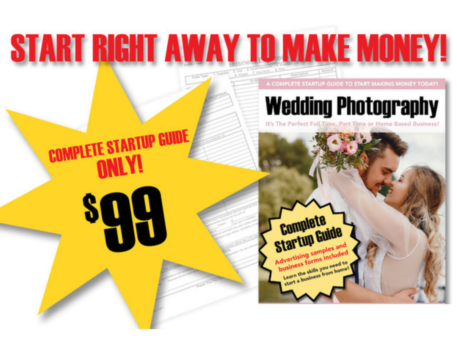 New Year – New Side Hustle – Wedding Photography Business Guide – Great Value!