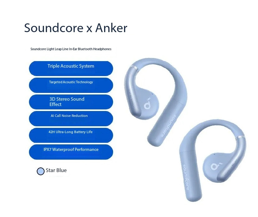 SOUNDCORE AeroFit Light Jump Line Open Bluetooth Ear Hook Earphones