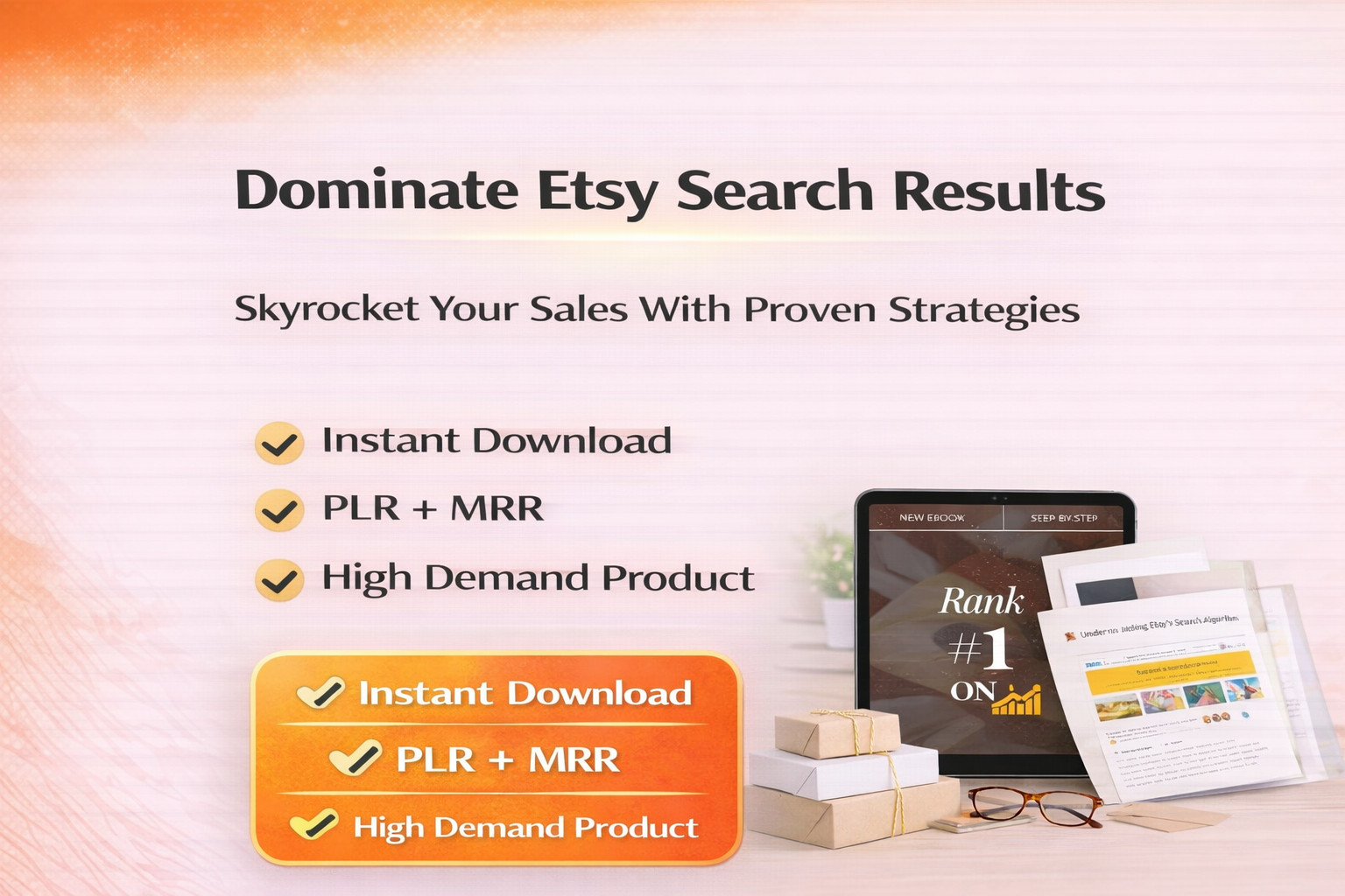 Etsy Seller Guide PLR MRR, Editable Canva Template, Digital Download