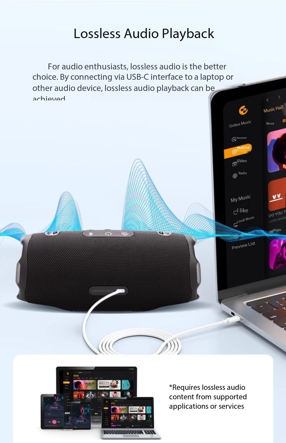 JBL CHARGE6 Music Shockwave 6th Generation Dustproof and Waterproof Bass Speaker
