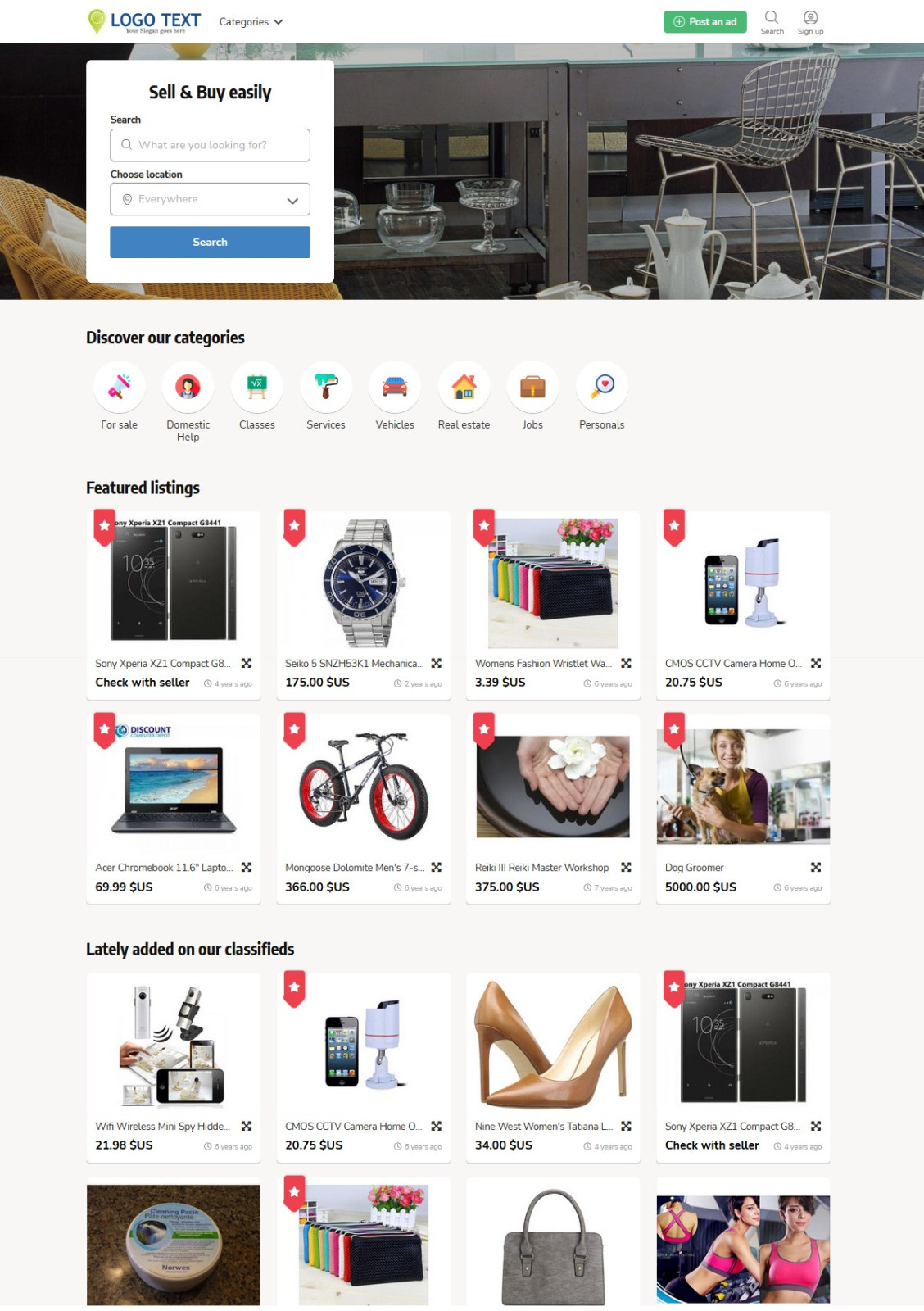 Premium Classifieds Ads Website, Free Installation + Hosting