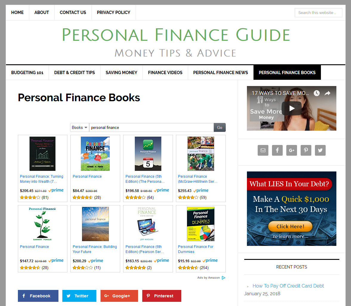 * PERSONAL FINANCE * turnkey affiliate website business for sale w/ AUTO CONTENT