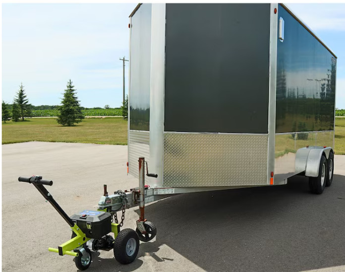 Tow Tuff TMD-35ETD8 Adjustable 3500 Lbs Capacity Electric Trailer Dolly Green