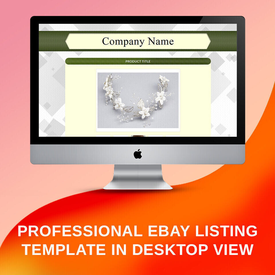 Mobile Responsive HTML eBay Listing Template Auction Template Universal