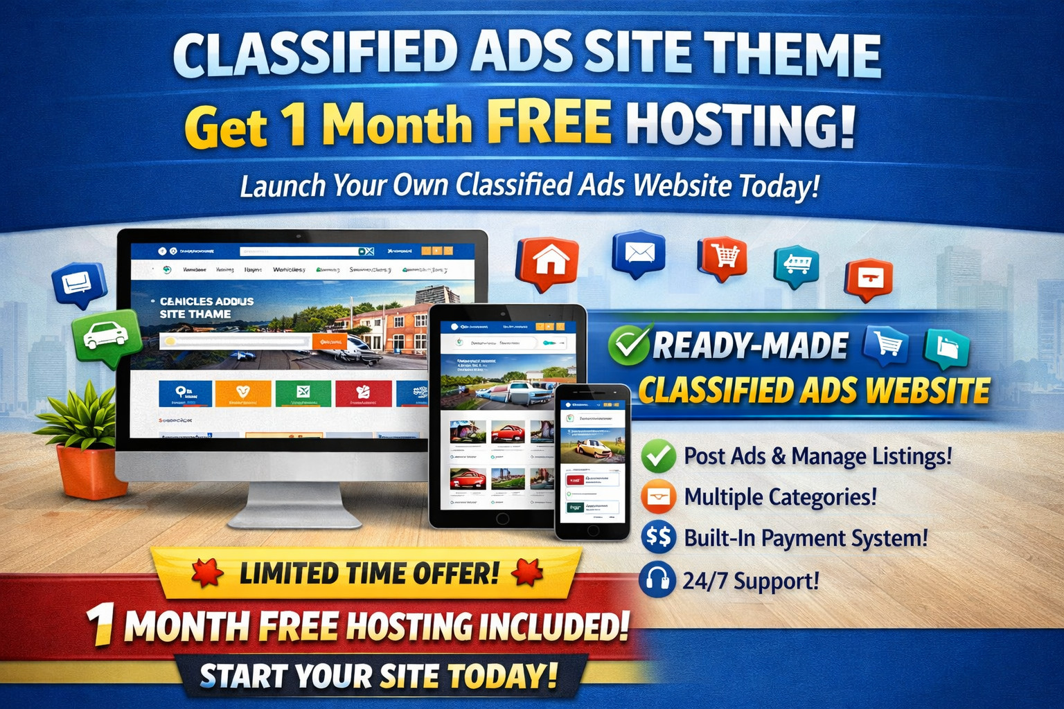 Here is your chance to reach the latino market with your own classified site