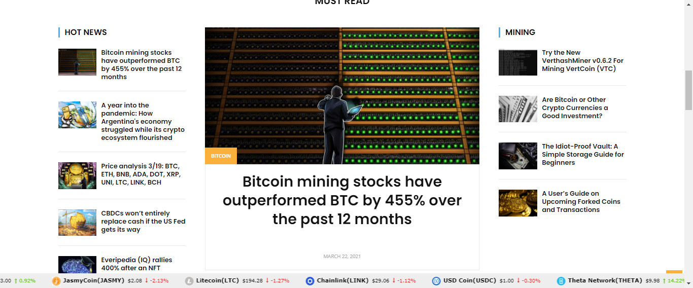 Automated Bit Coin AUTO UPDATING Crypto Coins Online WordPress Website BUSINESS