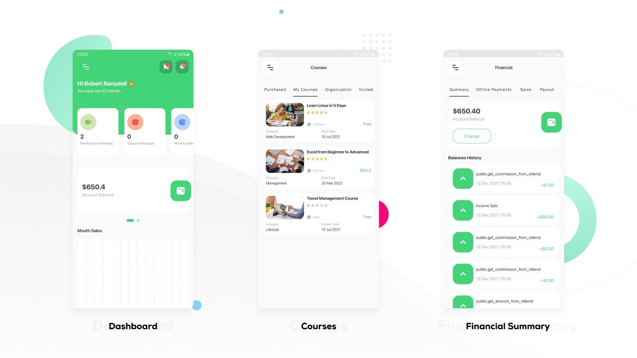 Boost LMS Flutter Mobile App | Android & iOS | Learning Management System
