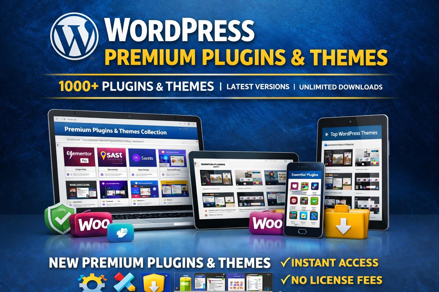 WordPress Premium Plugins & Themes Bundle – 1000+ Latest Versions | Downloadable